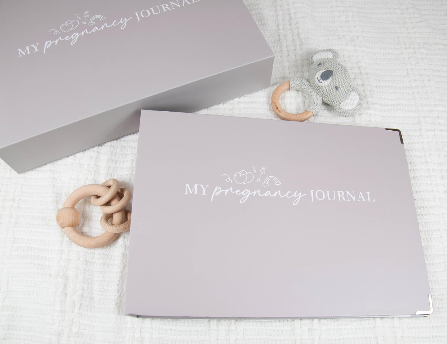 pregnancy journal binder and storage box