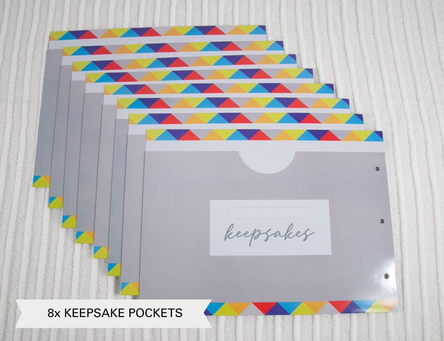 pack of keepsake pockets for school memory book
